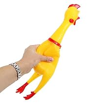 Dazzling Toys Squeezing Squawkin Chicken Toy

