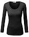 J.TOMSON Women's Plain Basic Long Sleeve Crew Neck T-Shirt
