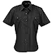 Premier Womens/Ladies Short Sleeve Pilot Blouse/Plain Work Shirt