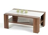 Presto mobilia 10259 Couchtisch Borneo 110 x 70 x 44 cm nussbaum-weiss