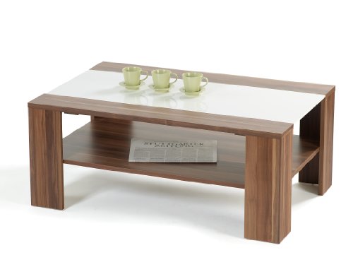 Ilert Presto mobilia 10259 Couchtisch Borneo 110 x 70 x 44 cm nussbaum-weiss