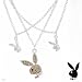 Playboy Nice Necklace with 1.19 CTW Precious Stones - Stals and Cubic zirconias Made of Base metal