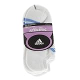 Adidas Girl's Athletic No Show Socks - 3 Pack