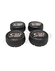 Automotive Parts and Accessories: Rota Wheels Replacement Wheel Center Caps - Moda - Flat Black - Set of 4 Caps - Rota