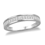 14k Choice of White or Yellow Gold Baguette Band Ring