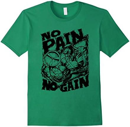 Men's No Pain No Gain T-Shirt 2XL Kelly Green