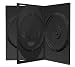 5 DVD CD Hüllen 3fach 3er-DVD-Box 14mm schwarz