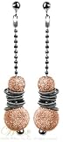 STUDIO 925: *BINGLE BANGLE ROSE & GREY EARRINGS*