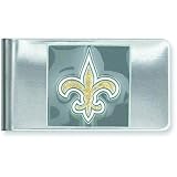 Stainless Steel NFL New Orleans Saints Money Clip