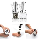 Chef¿n Olle Pepper Grinder and Salt Grinder Set, Stainless
