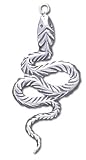 Solid Sterling Silver Snake Charm (3.6g)