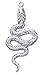 Jewelry : Solid Sterling Silver Snake Charm (3.6g)