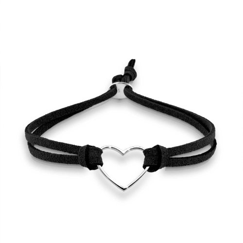 Elli Damen-Armband Schwarz 925 Silber L&auml;nge 19cm 0208192411_19 Preisvergleich