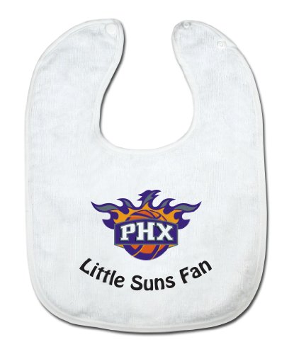 NBA Phoenix Suns White Snap Bib with Team Logo