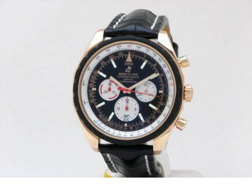 BREITLING Navitimer Collection Chrono-Matic Chronograph Mens Watch in 18K Pink Gold R1436002/B923/BLCF