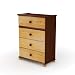 South Shore Furniture Tree House Collection 4-Drawer Chest, Sumptous Cherry and Mellow Pine