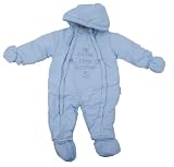 Baby Winterjacke Kapuze (Schneeanzug) mit “I’m the little brother” oder “I’m the little sister” (6-9 Monate) (Little Sister / Pink)