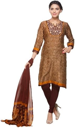 Trishaa Womens Indian Ethnic Kurta Tunic with Churidar & Dupatta Set