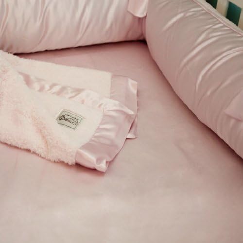 Little Giraffe Satin Baby Crib Sheet - Pink