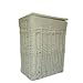 BRAND NEW RECT WHITE WICKER LINEN LAUNDRY BASKET MEDIUM