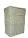 BRAND NEW RECT WHITE WICKER LINEN LAUNDRY BASKET MEDIUM