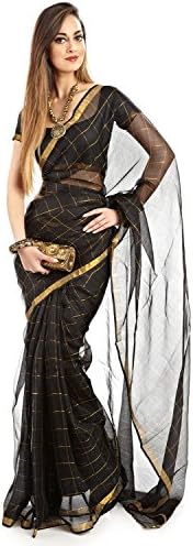 SakhiFashions Womens Kota Saree Free Size Gold