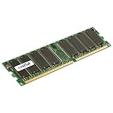 Crucial Technology CT6472Z40B 512MB 184-pin DIMM DDR PC3200 CL=3 Unbuffered ECC DDR400 2.6V 64Meg x 72 Memory