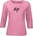 Search : Women`s Tampa Bay Buccaneers Pink Caddy 3/4 Sleeve Stretch Boatneck Tshirt