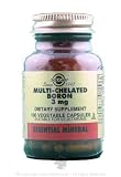 Solgar - Multi-Chelated Boron, 3 mg, 100 capsules
