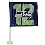 NFL Seattle Seahawks Car Flag, 11.75" x 14"