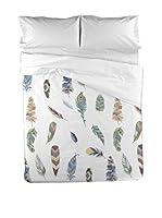 Hipster Juego De Funda Nórdica Tupaq (Blanco/Multicolor)