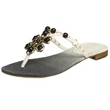  : Nine West Women's Rollings Sandal,Natural/Black,9 M US