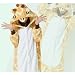 Triline Unisex Kigurumi Pajamas Anime Costume Adult Animal Onesie Giraffe Cosplay Size XL