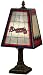 Atlanta Braves 14-Inch Art Glass Lamp