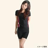 BIG APPLE'S DREAM サイドライン/フルジップ半袖・フィットネス水着【レディース】6934