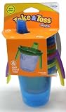 Take & Toss Spill Proof Cups 7oz w/Removable Handles - 4pk