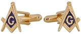 Masonic Cufflinks in Gold - Made in USA by Cuff-Daddy