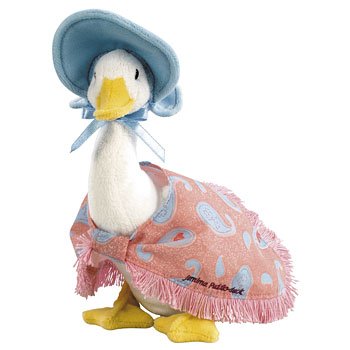 Childrens Toyshop  Toys : Medium Jemima Puddle-duck - with 100th Anniversary Button