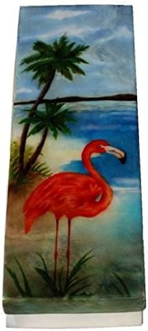 Flamingo and Palm Tree Design Capiz Box