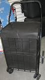 JUMBO SHOPPING CART with DOUBLE BASKET -SWIVEL WHEELS (BLACK) Matching liner included