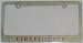 LPF - 2015 FIREFIGHTER - Chrome Billet Metal AUTOMOTIVE License Plate Frames / Holders