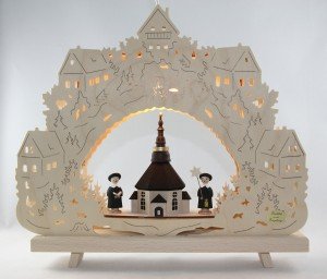Fensterlicht aus dem Erzgebirge - Kirche in Seiffen 