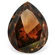 0.62 carat VS1 Clarity Pear Shaped Loose Solitaire Cognac Red Color Diamond