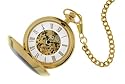 Original Excellanc!Hochglanz polierte Taschenuhr in Gold mit mechanischem Werk !!
