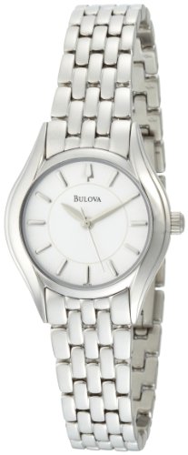 Bulova Women's 96L132 Silver White Dial Bracelet Watch