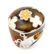 Brown Designo Round Ring