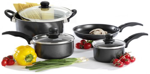 Proctor Silex 52012 Nonstick 7 Piece Cookware Set - Black product image