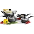 Proctor Silex 52012 Nonstick 7 Piece Cookware Set, Black