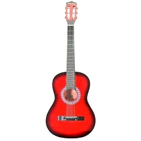 Fiesta Musical Instruments 38 Red Acoustic Guitar by Fiesta