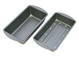 OvenStuff Non-Stick 9 1/4 Inch x 5 1/4 Inch x 2 Inch Meatloaf Pan with Fat-A-Way Insert